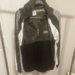 Pink Half zip hoodie